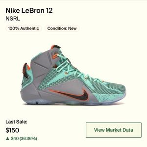 Nike LeBron 12 Size 7.5